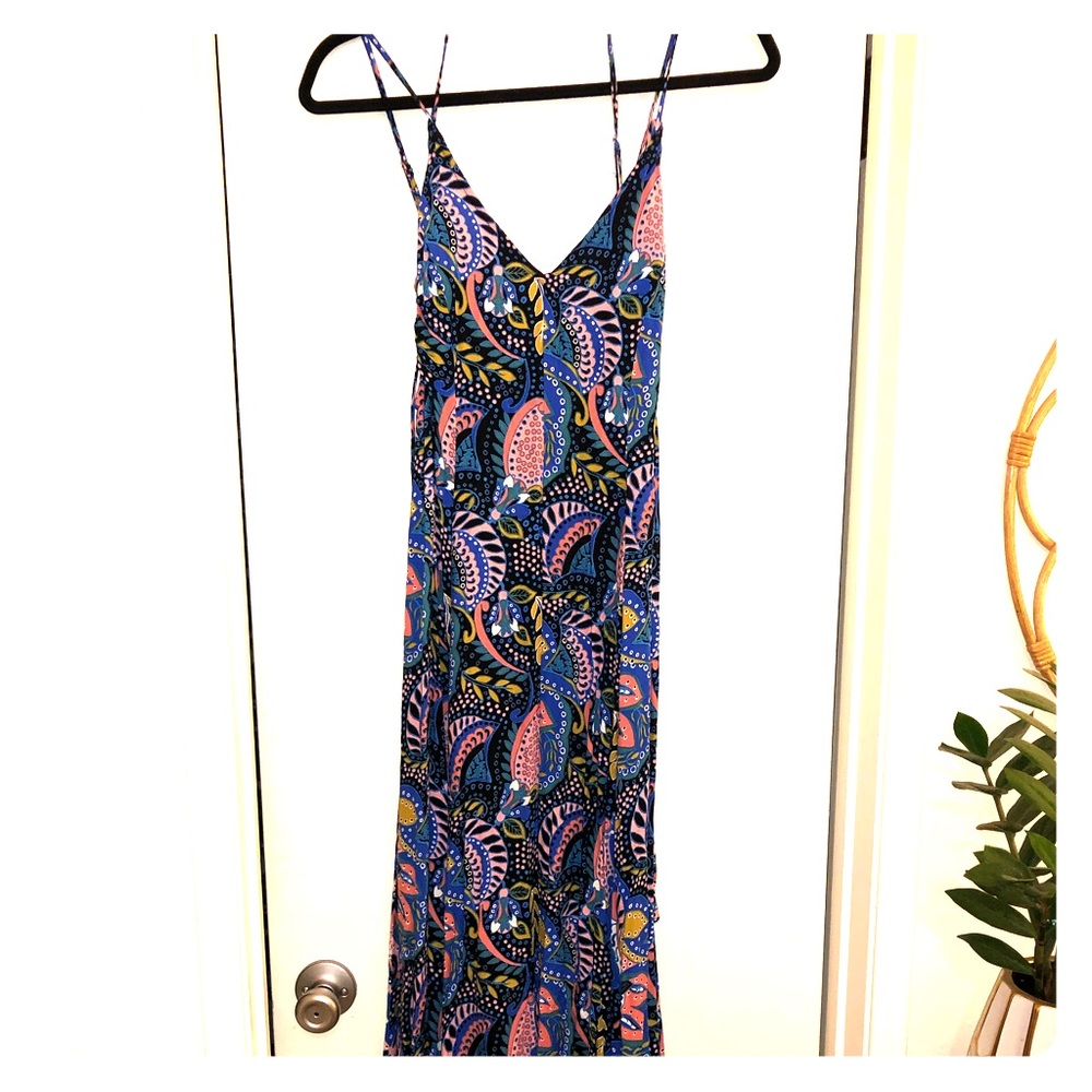 COPY - XS/S ZARA Floral Paisley Colorful Maxi Dress
